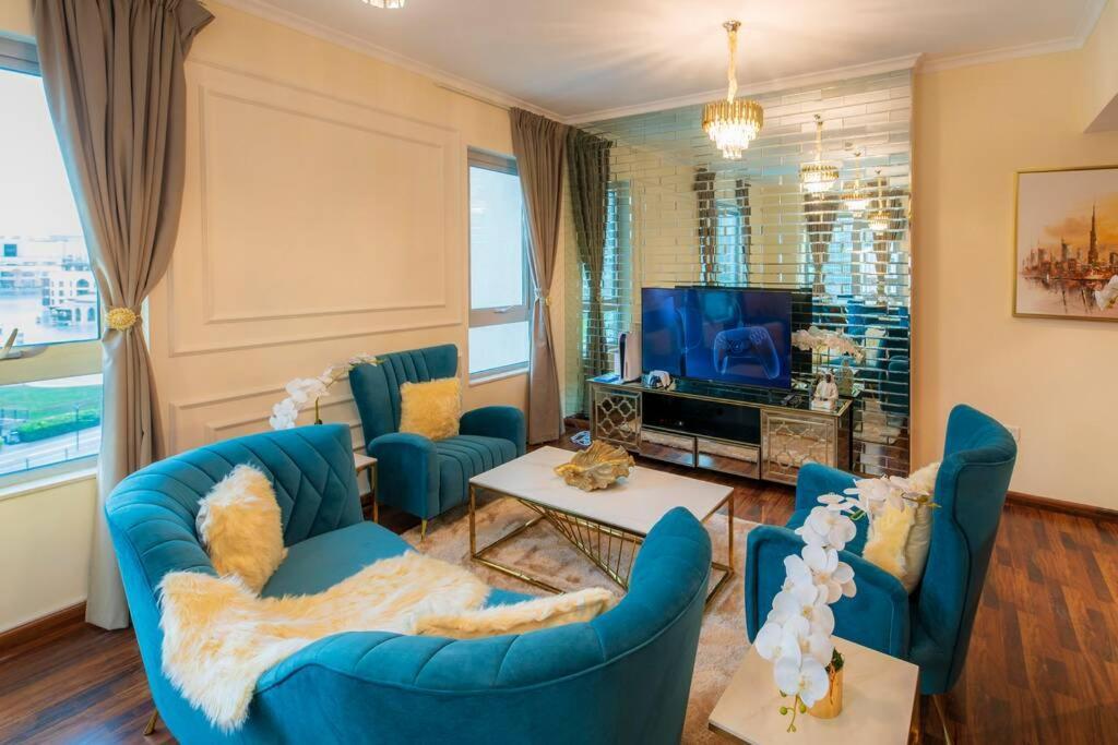 First Class 2Br With Full Burj Khalifa And Fountain View Dubai Exterior foto